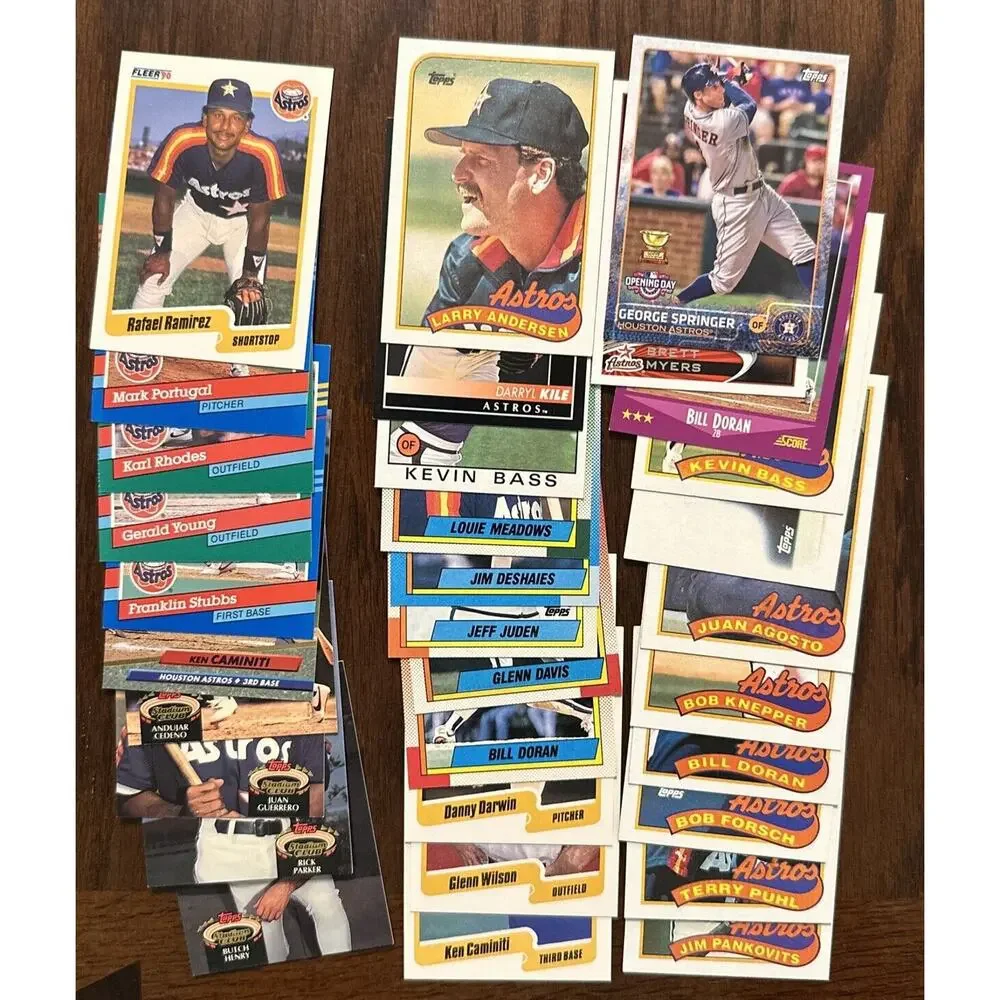 Houston Astros Baseball Trading Card Lot 199 Different